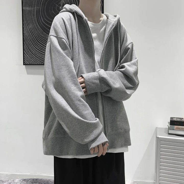 Dark Casual Zip Hoodie Dark Tiger