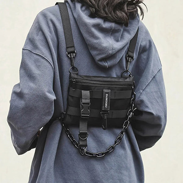 Techwear Urban Chest Bag Dark Tiger
