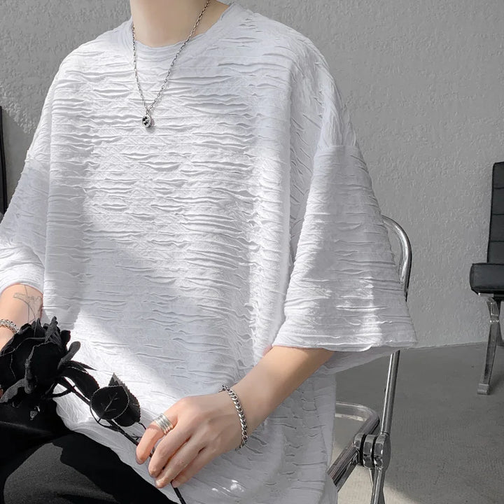 Korean Oversized Ripped T-Shirt Dark Tiger