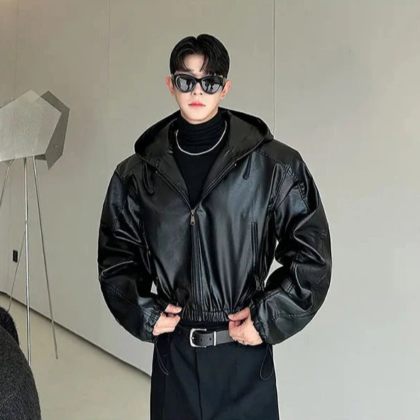 Korean Waterproof Leather Jacket Dark Tiger