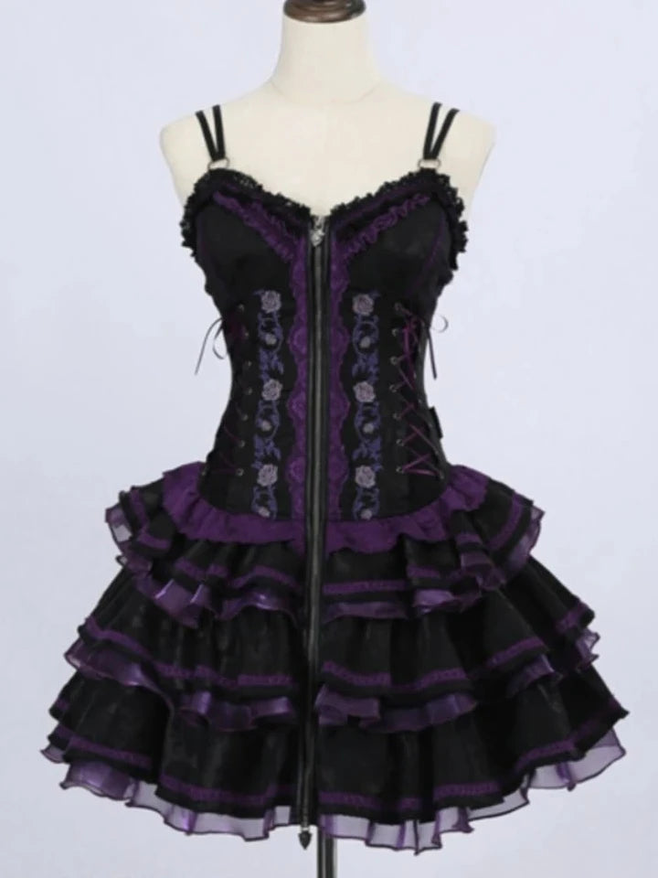 Gothic Lolita Victorian Lace Dress Dark Tiger