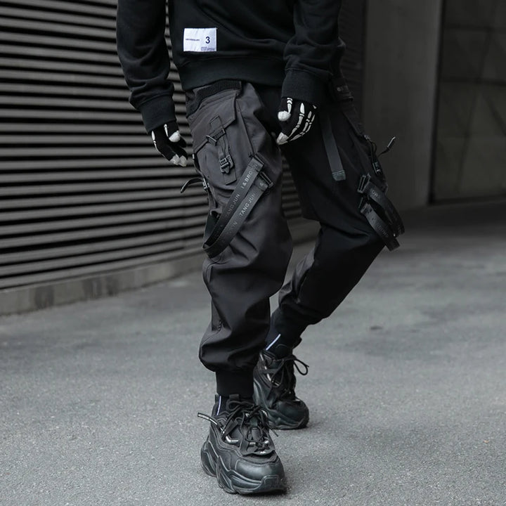 Techwear Tactical Cargo Pants Dark Tiger