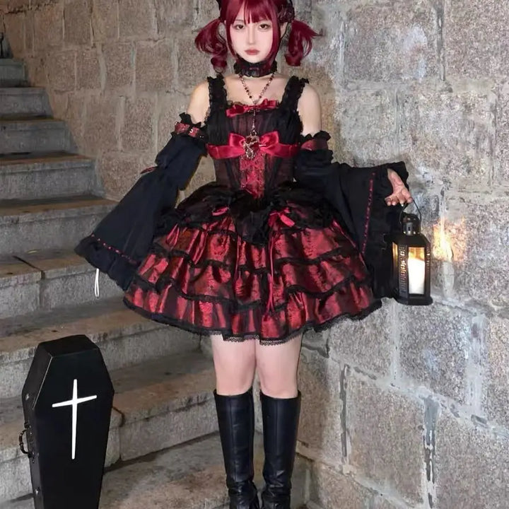 Gothic Lolita Victorian Style Dress Dark Tiger