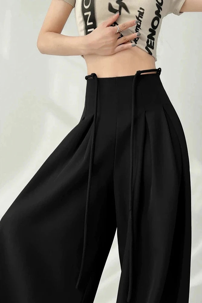 Korean Loose Wide Pants Dark Tiger