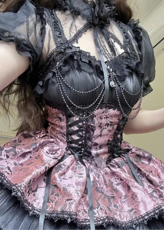 Japanese Victorian Gothic Dress Dark Tiger