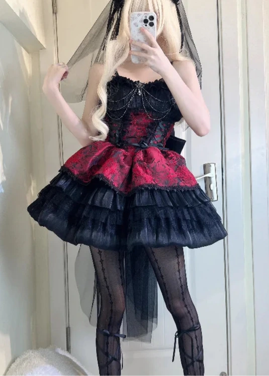 Japanese Victorian Gothic Dress Dark Tiger