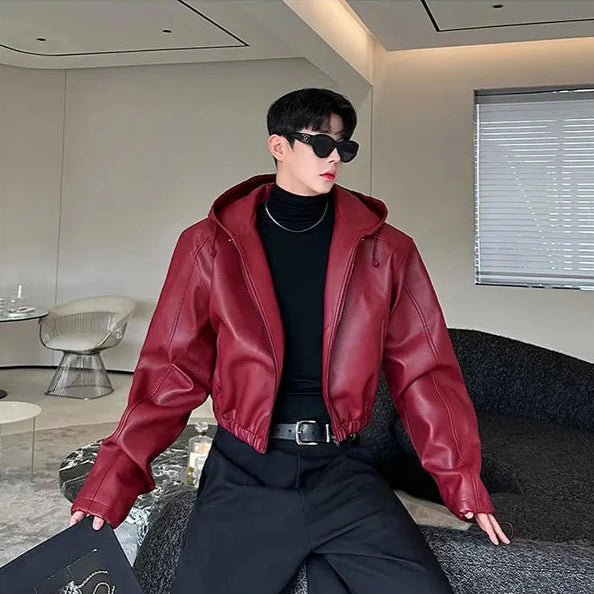 Korean Waterproof Leather Jacket Dark Tiger