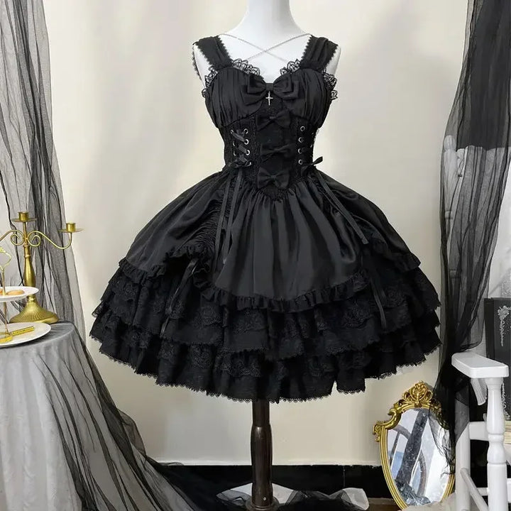 Harajuku Vintage Gothic Lolita Dress Dark Tiger