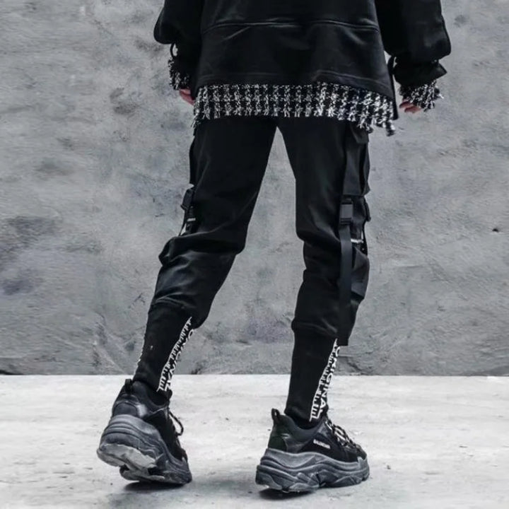 Gothic Harajuku Cargo Joggers Dark Tiger