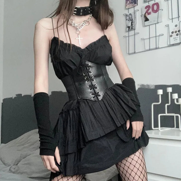 Dark Corset Style Waist Belt Dark Tiger