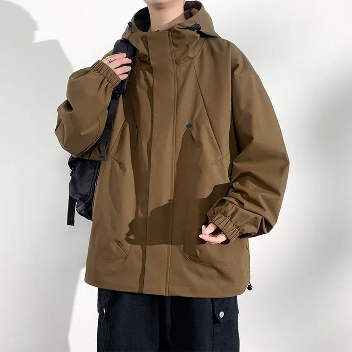 Dark Casual Waterproof Jacket Dark Tiger
