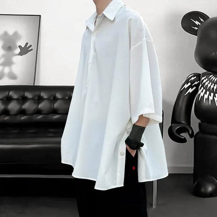 Oversized Korean Streetwear Shirt Dark Tiger
