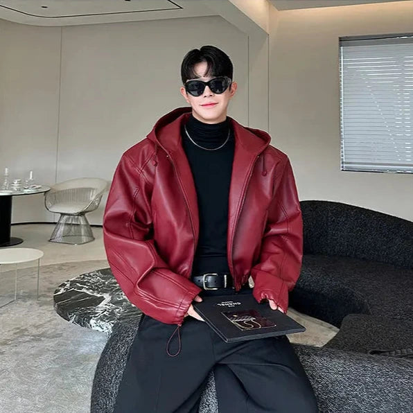 Korean Waterproof Leather Jacket Dark Tiger