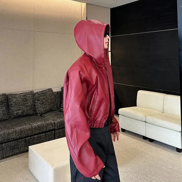 Korean Waterproof Leather Jacket Dark Tiger