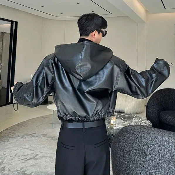 Korean Waterproof Leather Jacket Dark Tiger