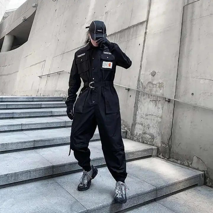 Uniform Style Detachable Jumpsuit Dark Tiger