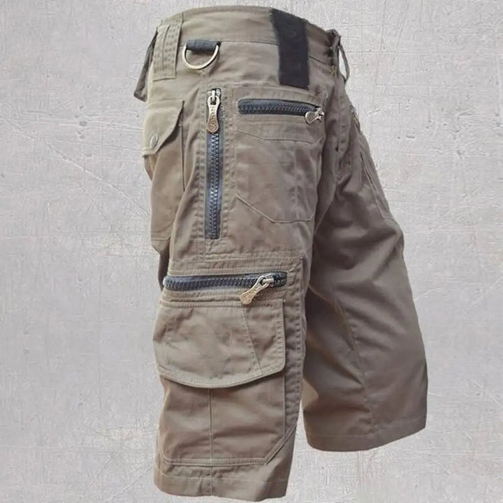 Techwear Straight Cargo Shorts Dark Tiger