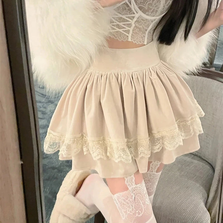 Gothic Lolita Mini Skirt Dark Tiger