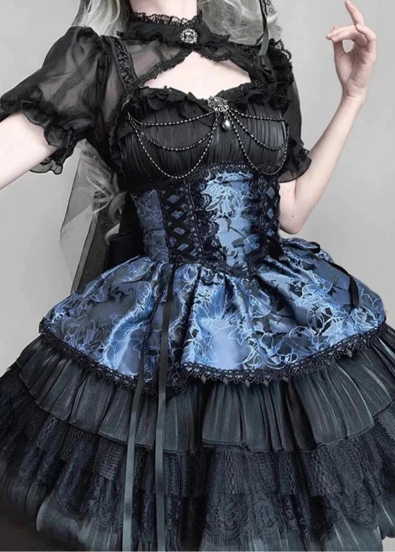 Japanese Victorian Gothic Dress Dark Tiger