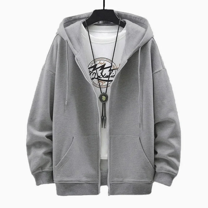 Dark Casual Zip Hoodie Dark Tiger