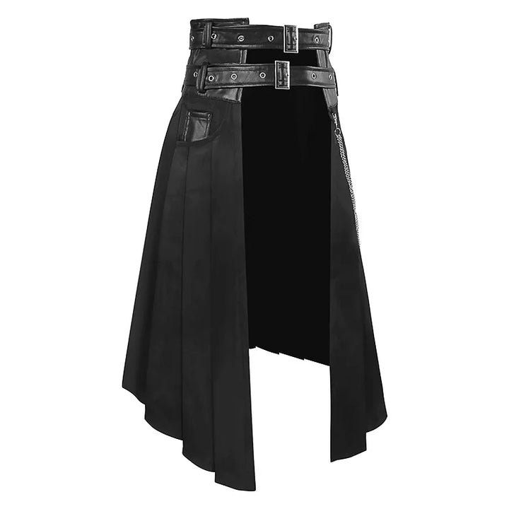 Gothic Leather Warrior Skirt Dark Tiger