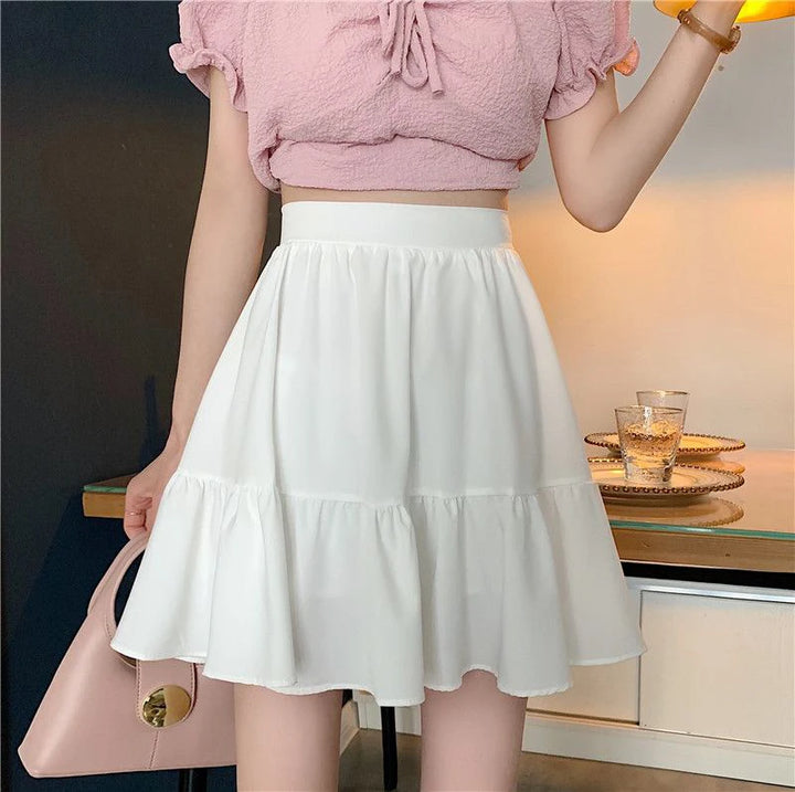 Korean Preppy Mini Skirt Dark Tiger