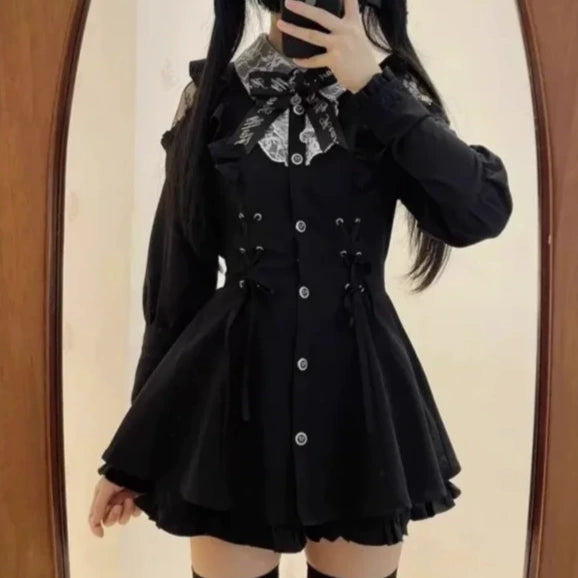 Gothic Lolita Short Dress Dark Tiger