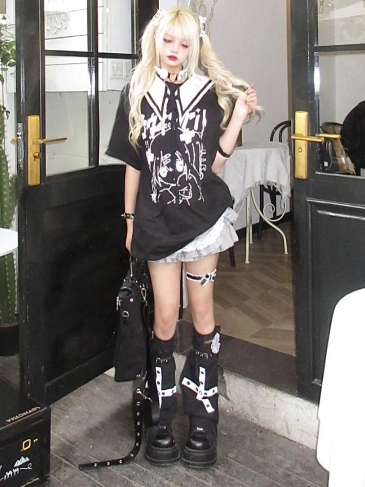 Dark Anime Sailor Shirt Dark Tiger