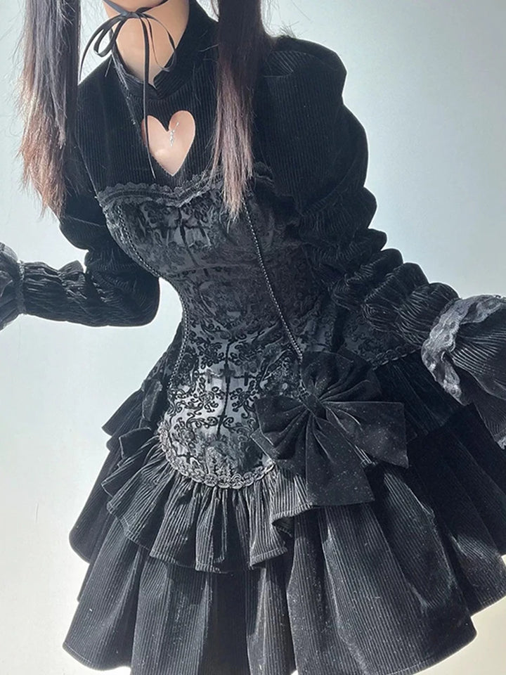 Short Gothic Lolita Dress Dark Tiger