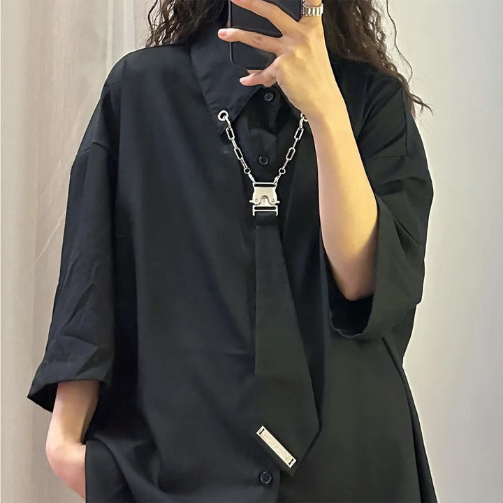 Harajuku Vintage Oversized Blouse Dark Tiger