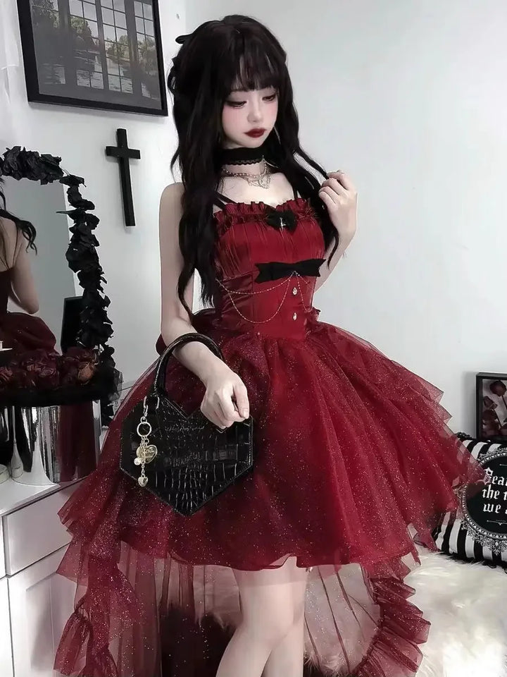 Dark Gothic Lolita Mini Dress Dark Tiger