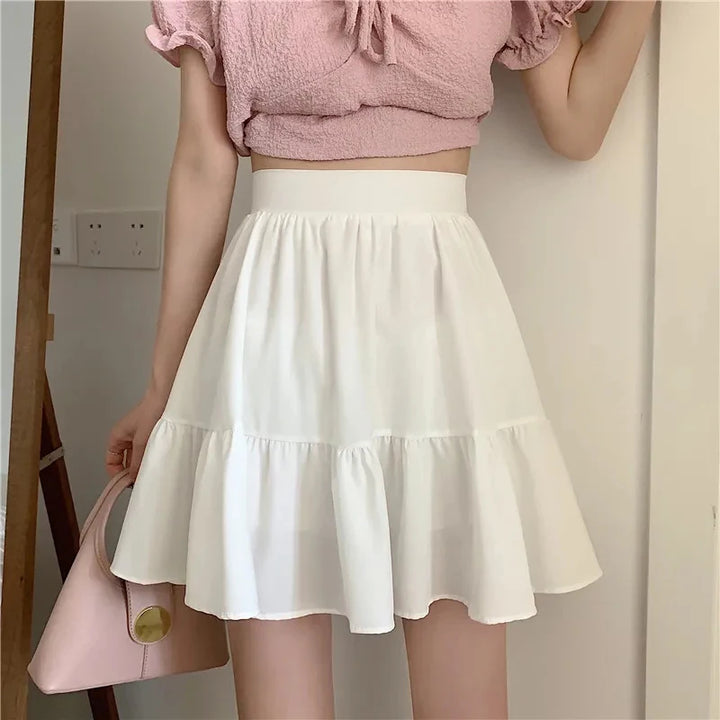 Korean Preppy Mini Skirt Dark Tiger