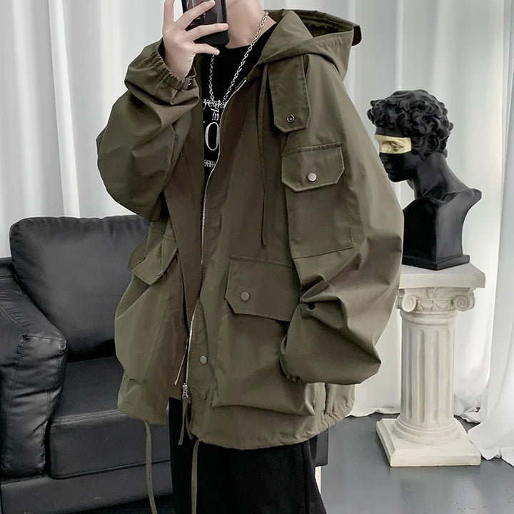 Japanese Style Techwear Jacket Dark Tiger