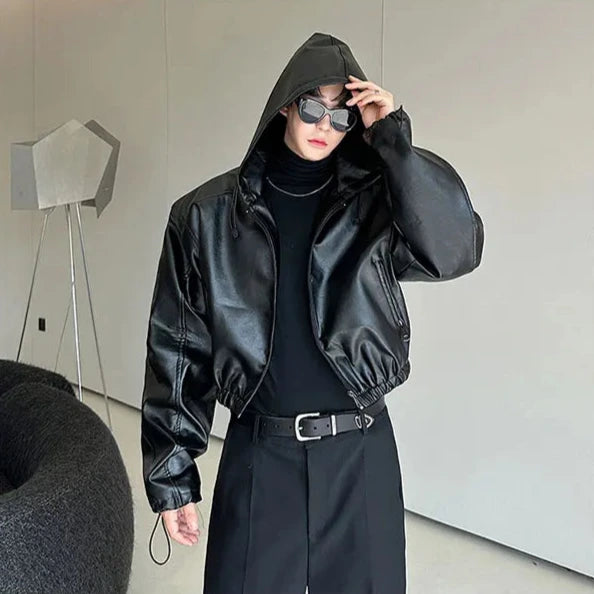 Korean Waterproof Leather Jacket Dark Tiger
