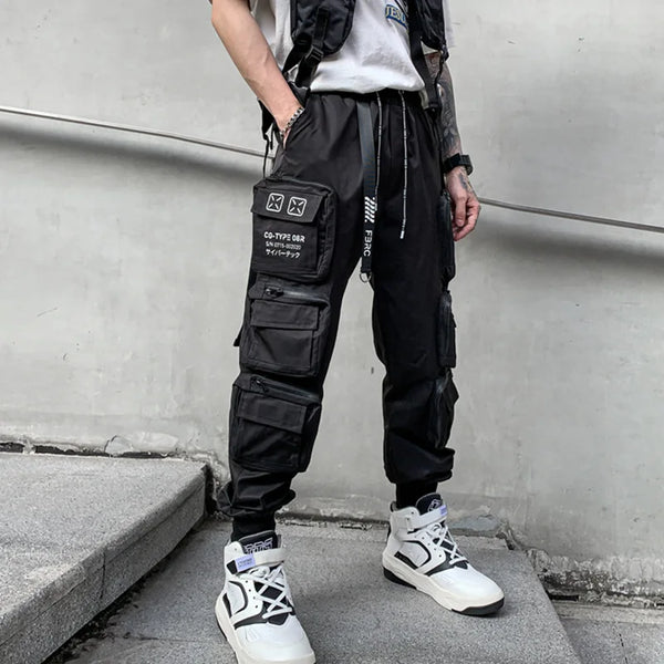 Techwear Urban Cargo Joggers Dark Tiger