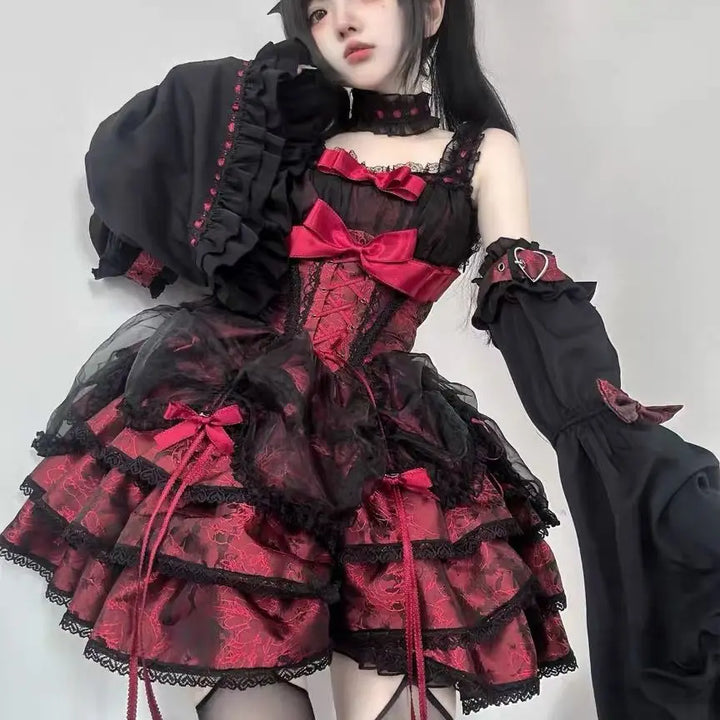 Gothic Lolita Victorian Style Dress Dark Tiger