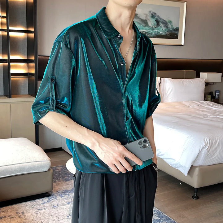 Korean 90s Style Shirt Dark Tiger