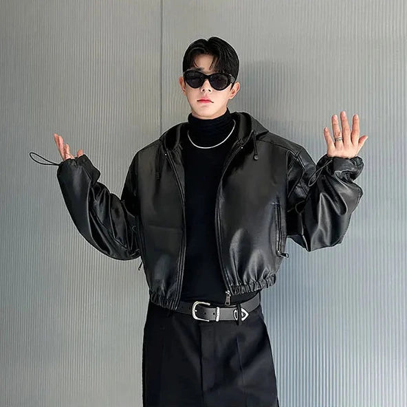 Korean Waterproof Leather Jacket Dark Tiger