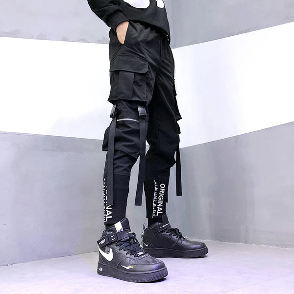 Gothic Harajuku Cargo Joggers Dark Tiger