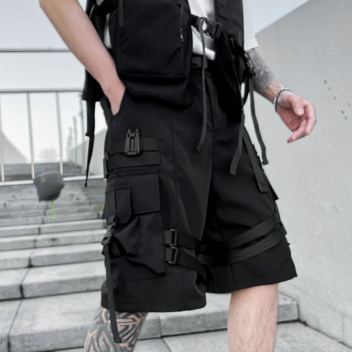 Casual Streetwear Cargo Shorts Dark Tiger