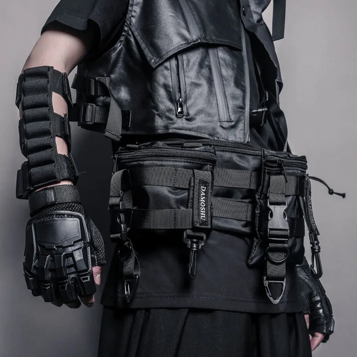 Dark Techwear Crossbody Bag Dark Tiger