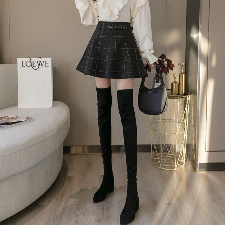 Elegant Mini Skirt Dark Tiger