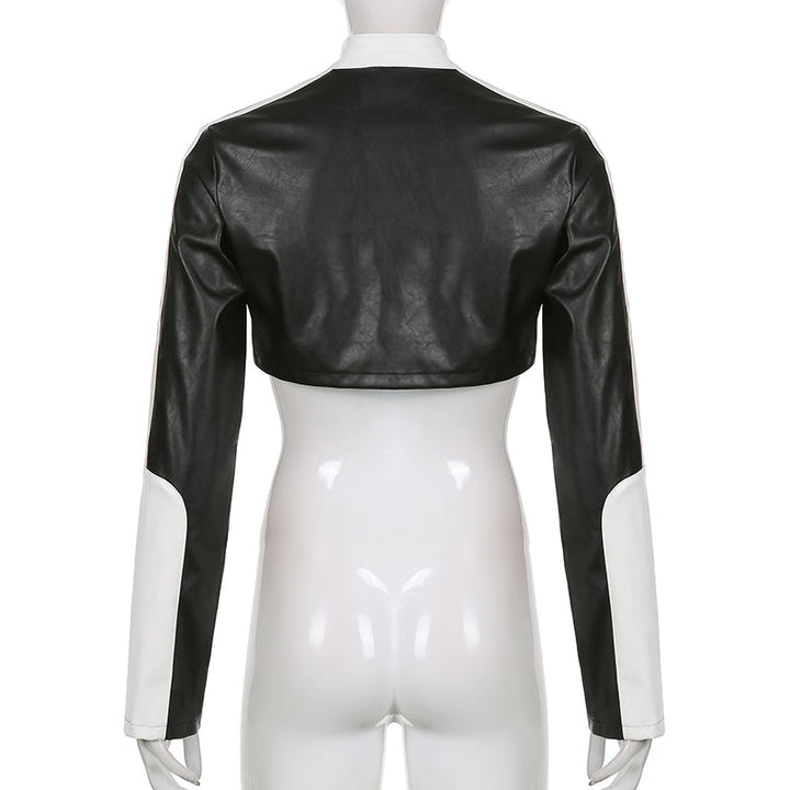 Cropped Punk Style Jacket Dark Tiger