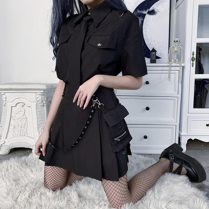 Techwear Gothic Skirt Dark Tiger