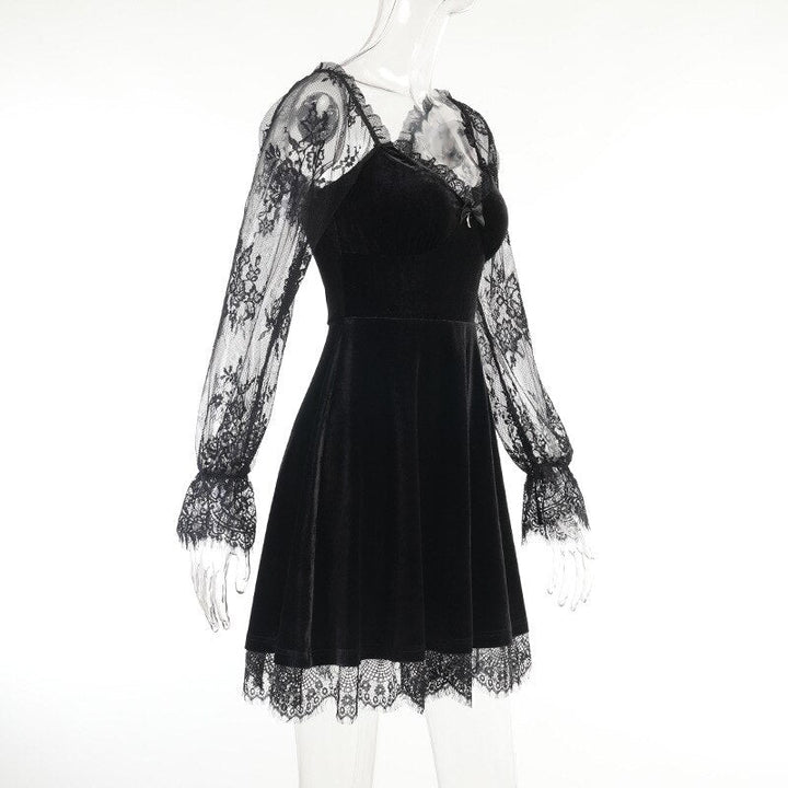 Gothic Vintage Dress Dark Tiger