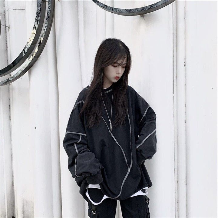 Korean Style Darkwear Sweatshirt Dark Tiger