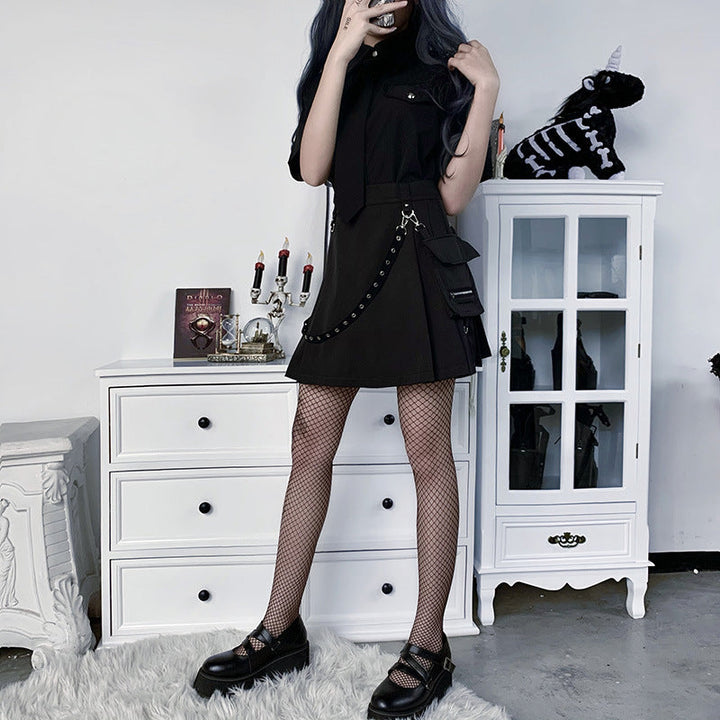 Techwear Gothic Skirt Dark Tiger