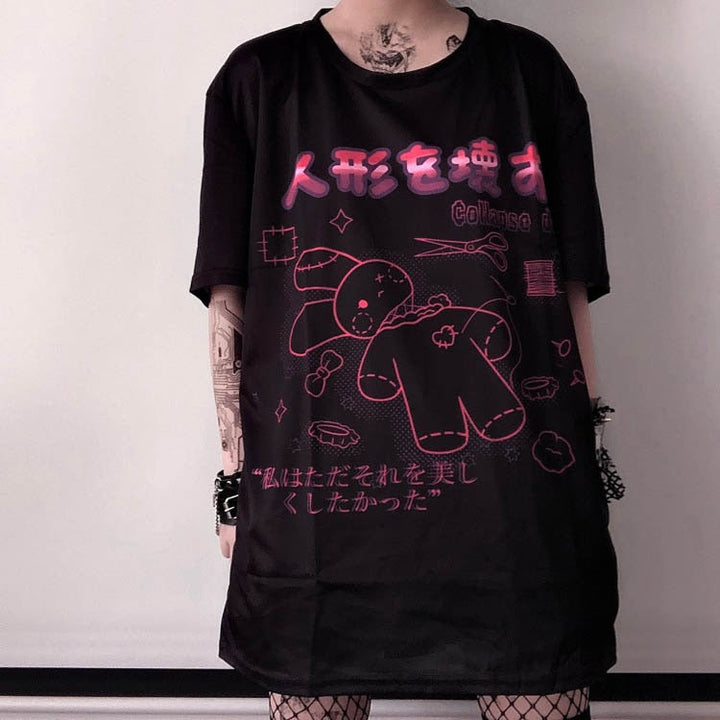 Harajuku Gothic T-shirt Dark Tiger