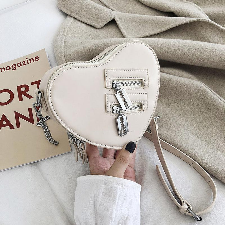 Heart Shape Crossbody Bag Dark Tiger