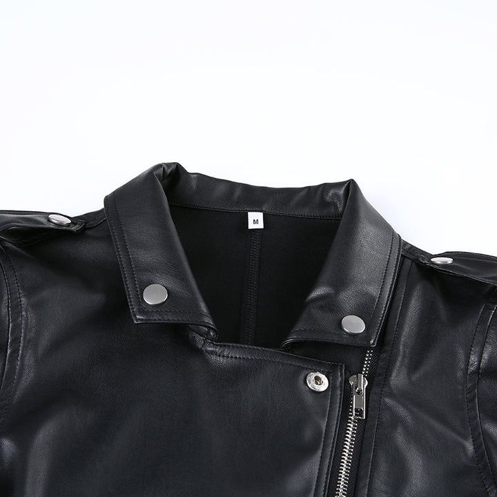 Leather Motorcycle Jacket Dark Tiger